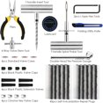 thumbnail image 2 of Kit de Réparation de Pneus - 68 Pcs Kit de Bouchon de Pneus Robuste Outils de Réparation de Pneus Universels pour Réparer les Crevaisons et Bouchons Plats Kit de Réparation pour Voiture Moto Camion ARB, ATV Tracteur RV SUV Remorque, 2 of 7