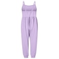 thumbnail image 3 of Girls Overall Sleeveless Rompers for Girls Loose Casual Rompers with Pockets Cute Clothes for Girls 4T, 3 of 3