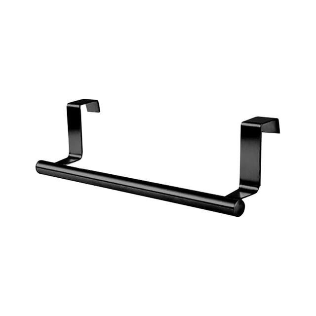 XZNGL Fall Kitchen Towels Bathroom Door Hooks Small Bathroom Cabinet Stainless Steel Single Pole Double-Layer Towel Rack Kitchen and Bathroom Non Perforated Towel Rack Cabinet Door Back Hanging Rack