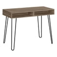 thumbnail image 1 of Monarch Specialties Computer Desk, Home Office, Laptop, Left, Right Set-up, Storage Drawers, 40"l, Work, Metal, Laminate, Brown, Black, Contemporary, Modern, 1 of 4