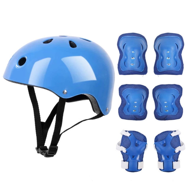 SBYOJLPB 7Pcs/Set Children Kids Helmet Knee Elbow Pad Cycling Skate Bike Protecs