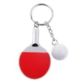 thumbnail image 5 of KLKCMS Porte-Clés Mode Mini Tennis de Table - Raquette de Pong Couleur Rouge Alliage Plastique, 5 of 5