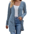 thumbnail image 1 of AherBiu Cardigan Sweaters for Women Lightweight 2024 Open Front Knit Sweater Trendy Button down Outerwear, 1 of 5