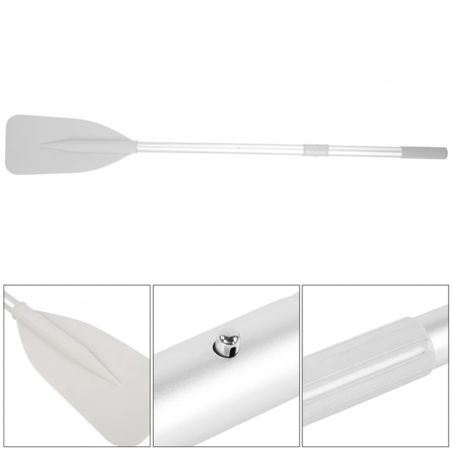 Peahefy Inflatable Boat Paddle,High Toughness Inflatable Boat Dinghy Canoe Water Marine Sports Aluminium Alloy Oars 2pcs Paddle with 2Pcs Rod Set