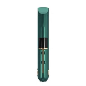Cordless Hair Straightener Curler Fast Heating Thermal Flat Iron (Green)