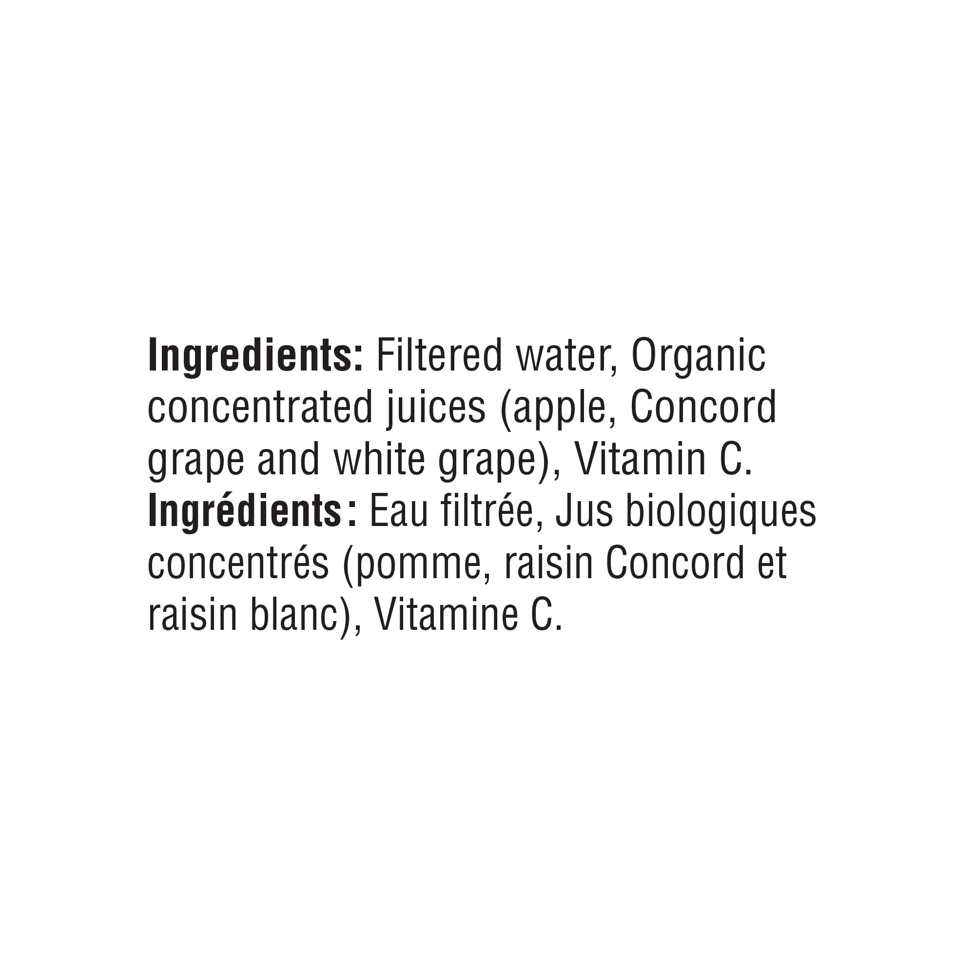 Kiju Boîtes de Jus de Fruits Biologiques Pomme Raisin 4X200ML