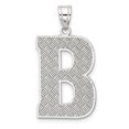 thumbnail image 1 of Pendentif Breloque Collier Monogramme Prénom Initiale Lettre B Délicat en Argent Sterling 925, 1 of 8