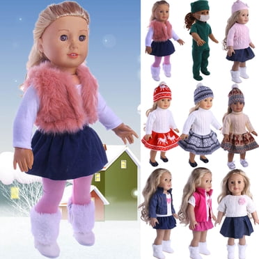 Tenue de Poupée Robe Vêtements Accessoires Lot pour Poupée de 18 Pouces American Girl Our Generation My Life