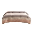 thumbnail image 2 of Todaioua Grey Pink Striped Washed Microfiber Quilt All Season Lightweight Comforter for Bed Dormitory Air Conditioning Soft Warm Breathable Bedding Reversible Easy Care Throw Blanket, 2 of 7