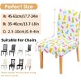 thumbnail image 5 of Happy Easter Dining Chair Covers Set of 6,Green Pink Blue Bunny Rabbits Parsons Chair slipcovers,Kitchen Spring Summer Decor Chair Seat Cover Protectors(Bunny,6 Pack), 5 of 5