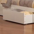 thumbnail image 2 of Madison Queen Wood Platform Bed with Footboard and Storage Drawers in White, 2 of 8
