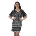 thumbnail image 1 of Moomaya Robes d'Anniversaire Femmes Robe de Travail Imprimée Femmes Bureau Robes à Col en V, 1 of 6