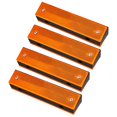 thumbnail image 1 of 4 Pcs Marqueurs de Route Réfléchissants pour Sécurité d'Allée Réflecteurs Visibles pour Route et Trottoir Idéal pour Usage Autoroutier et d'Urgence, 1 of 8