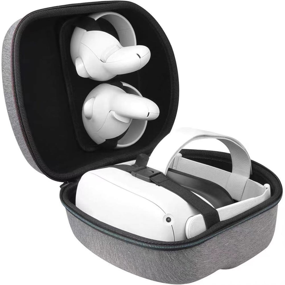 Tongliya 1 EVA Oculus Quest 2 VR Headset Shock Resistant Virtual Reality Travel Carrying Case Grey