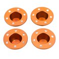 thumbnail image 4 of Wheel Hubcaps, Anti Slip Wheel Hub Cover Beautiful Appearance Stable Performance  For 1/6 RC Car Orange, 4 of 8