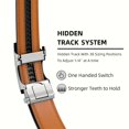 thumbnail image 4 of SUTENGDA Elegant 35mm Automatic Buckle Men‘s Genuine Leather Belt - Adjustable  Alloy Buckle  Black, 4 of 7