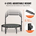 thumbnail image 4 of 40" Foldable Mini Fitness Trampoline Adults Exercise Rebounder with Handle, 4 of 9
