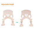 thumbnail image 2 of Labymos Pont en Érable Standard Pièce de Rechange pour Basses Doubles de Taille 3/4 Pont de Basses Vertical Réglable, 2 of 8