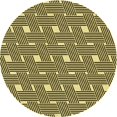 thumbnail image 1 of Ahgly Company Tapis d'Intérieur Lavables en Machine, Ronds, Marron Chocolat Transitionnel, 7' Ronds, 1 of 7