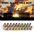 thumbnail image 1 of Noref 20Pcs M8 Zinc Alloy Hex Drive Head Furniture Nuts Threaded For Wood Insert, 1 of 8
