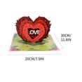 thumbnail image 3 of Valentines Day Cards,Valentines Day Card Three-Dimensional Valentines Day Greeting Card Diy Paper Carving Hollow Greeting Card Valentines Day Gifts,Flowers for Valentines Day, 3 of 3