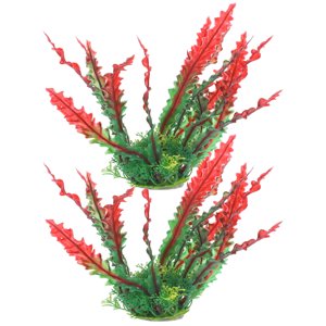 2Pcs Poisson Plantes Aquarium Plantes Poissons Décorations Plantes pour Betta Poisson Aquarium Decors
