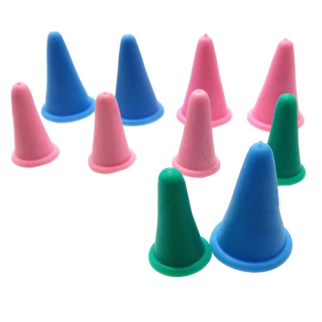 20pcs Knitting Needles Point Protectors Silicone Knit Needle Needle Stoppers; Sewing Tip Covers Sewing Quilting Stoppers Random Color