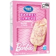 thumbnail image 2 of Great Value Barbie Naturally Flavoured Cotton Candy Light Ice Cream Bars, 4 x 80 mL, 2 of 4