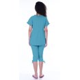 thumbnail image 1 of Moomaya Ensemble de Nuit pour Femmes Capri en Coton Vêtements de Nuit 2 Pcs Chemises de Nuit, 1 of 5