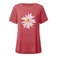 thumbnail image 2 of Birdeem Chemises Imprimées Mode Décontractée pour Femmes Manches Courtes Tee-Shirt Ample Tunique Blouse, 2 of 4