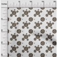 thumbnail image 2 of oneOone Cotton Silk Gray Fabric Medical Craft Projects Decor Fabric Printed By The Yard 42 Inch Wide, 2 of 4