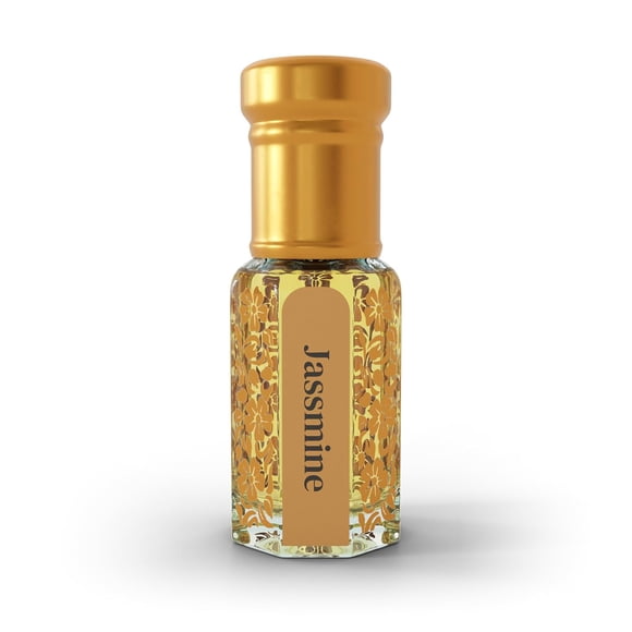 Noman Jasmine Attar Roll On For Men & Women 6ml, 0.2 Fl.oz. | Super Long Lasting Unisex Perfume - Alcohol Free Attar In Luxury Bottle | Perfect Gift For Birthday, Anniversary - Travel Size