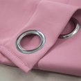 thumbnail image 1 of serony Solid Colored Short Valance Curtains Kitchen Shade Curtain Window Tiers Door Panels Rod Pocket Window Treatment Pink S, 1 of 8