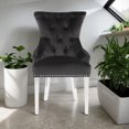 thumbnail image 2 of CHAISE DE SALLE À MANGER CHAMPAGNE en Noir ENSEMBLE DE 2, 2 of 5