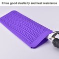 thumbnail image 2 of pitrice Curler Silicone Mat Heat Resistant Curling Iron Pouch Hair Straightener Pad Hot Hair Tool, Purple, 2 of 5