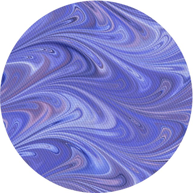 Ahgly Company Tapis Rond Lavable en Machine Intérieur Transitionnel Bleu Ciel, 7 Pieds Rond