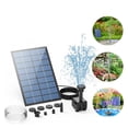 thumbnail image 2 of 2.5W Solar Fountain Pump,with 6Nozzles And 4ft Water Pipe,Solar Powered Pump For Bird Bath,Pond,Garden And Other Places ,Multi-Install Methods, 2 of 7