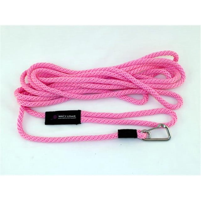Soft Lines Floating Dog Swim Snap Leashes 0.25 In. Diameter By 20 Ft. - Hot Pink