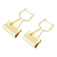 thumbnail image 4 of Binder Clips Creux de Bureau de Papeterie de Chat Longue Queue Fournit le Fer en Forme de Chat pour les Clips de Queue Étendus 100Pcs, 4 of 8