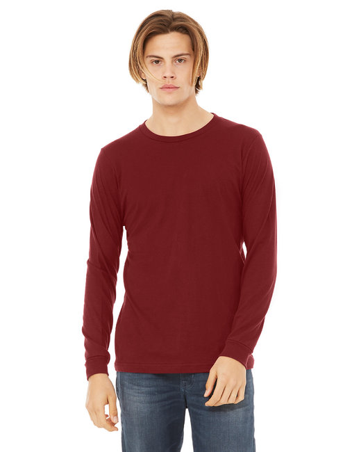 The Bella Canvas T-Shirt Unisexe à Manches Longues CARDINAL L