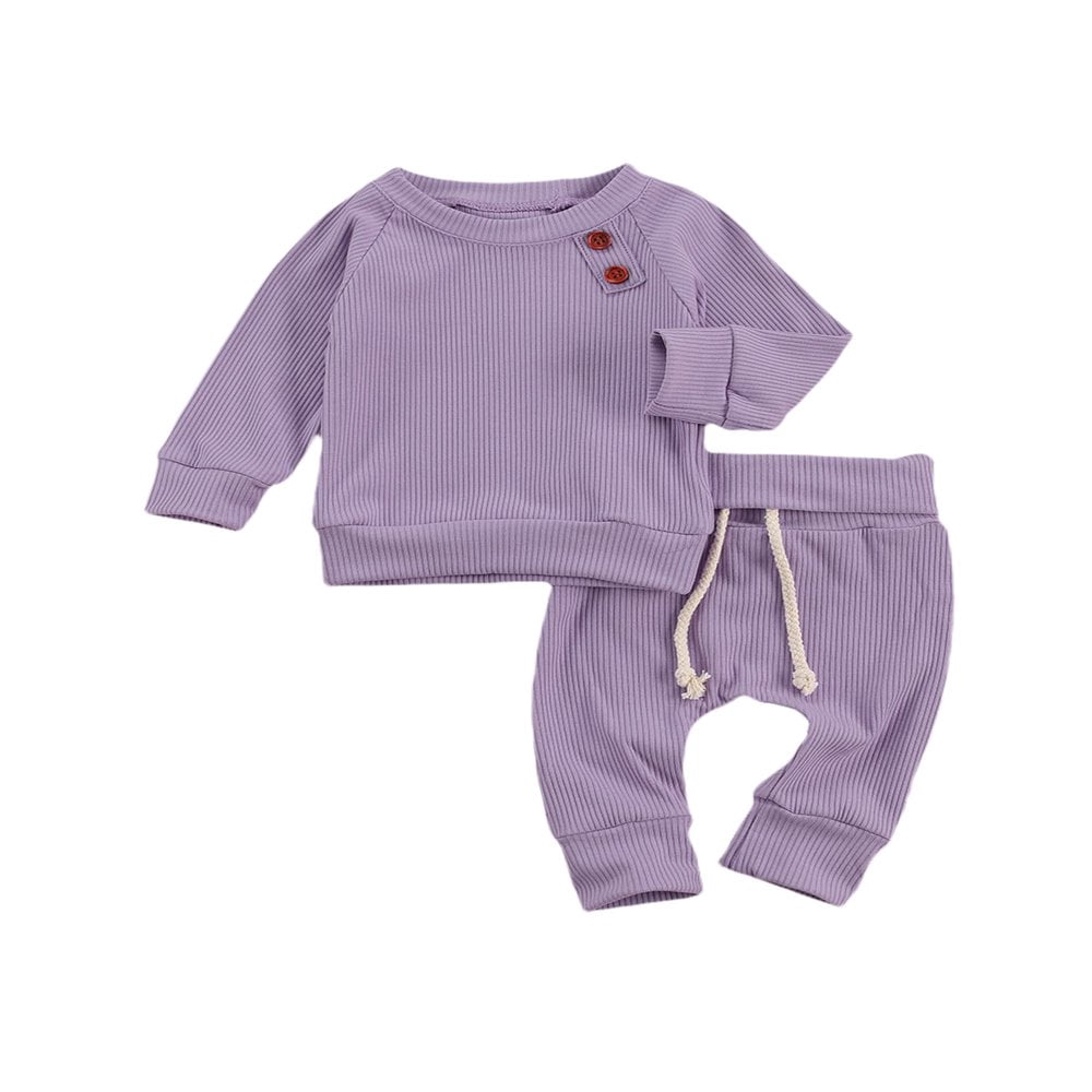 Haut à Manches Longues Unisexe pour Bébé et Pantalon Long