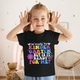 thumbnail image 4 of TZEWGL Cute Letter Print Short Sleeve Crewneck Basic Shirt For Toddler Blouse For Kids size 8-9T, 4 of 5