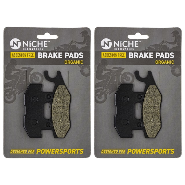 Niche Rear Left Brake Pad Set for Yamaha Viking 700 Organic UTV 2 Pack 519-KPA2324D