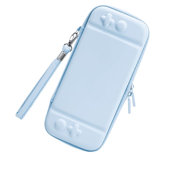 Étui de Transport pour Nintendo Switch Modèle OLED 2021/Switch, biue Clair - Étui de Voyage Portable Kawaii Mignon, Sac de Rangement Protecteur