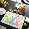 thumbnail image 1 of TIMIFIS Easter Placemats, Beautiful Happy Easter Placemats Spring Easter Place Mats Vintage Dining Table Decorations Bunny Chick Easter Holiday Table Mats for Kitchen Dining Decoration Home Decor, 1 of 6