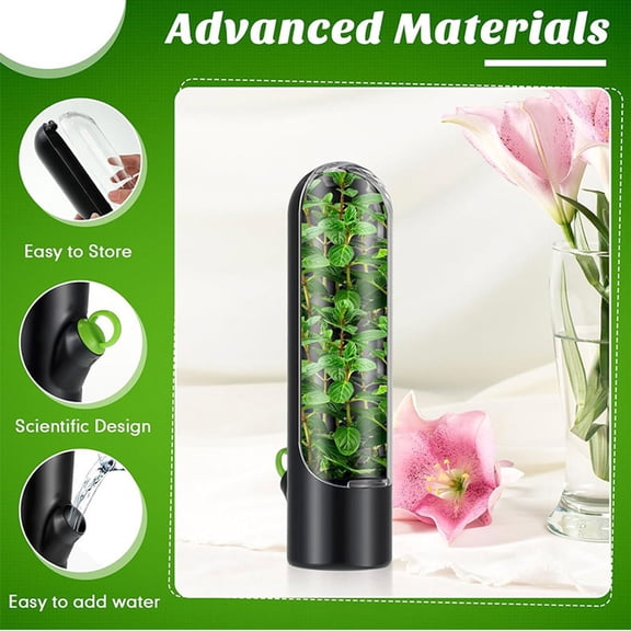 Solution de Rangement pour Capsules Fraîches pour Réfrigérateur pour la Conservation des Légumes, Incluant Coriandre, Persil, Asperges, Garde les Produits Frais et Savoureux