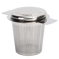 thumbnail image 1 of Filtre à Thé, Grande Capacité Infuseur à Thé en Acier Inoxydable avec Couvercle pour Maison de Thé pour Maison pour Café Rouge Silicone+acier Inoxydable, 1 of 8