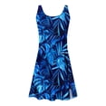 thumbnail image 3 of UPPADA Women's Tankini Swimsuits 2025 Floral Print Two Piece Bathing Suits Tummy Control Swim Dress with Bra Bottom Slim Crewneck Skirt Bathing Suit Clearance on Sale Multicolor,XXL, 3 of 5