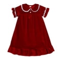 thumbnail image 1 of XDZJLR Robes pour Filles Peignoir à Manches Courtes en Velours Princesse de Sommeil pour Enfants Vêtements Robe, 1 of 6