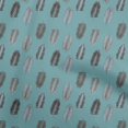 thumbnail image 1 of oneOone Rayon Teal Blue Fabric Leaves Sewing Craft Projects Fabric Prints By Yard 56 Inch Wide, 1 of 5